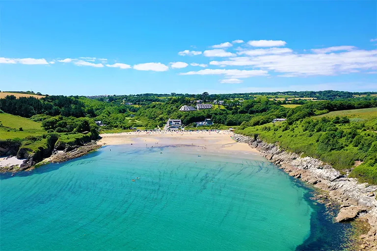 Maenporth Estate beach view